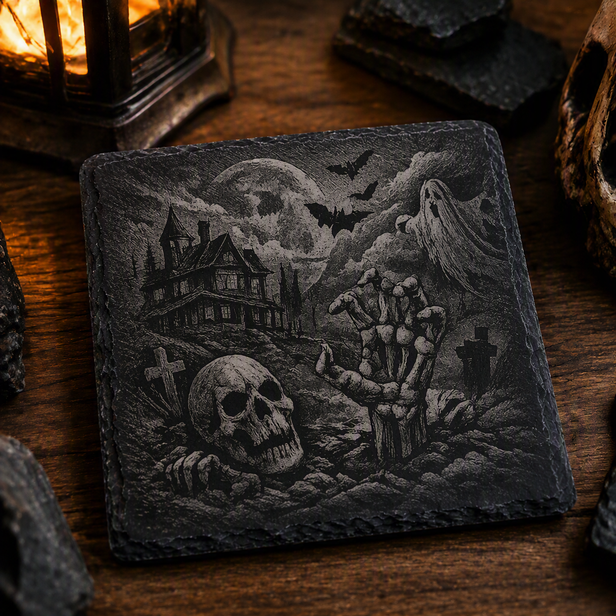 Halloween - Haunted House coaster