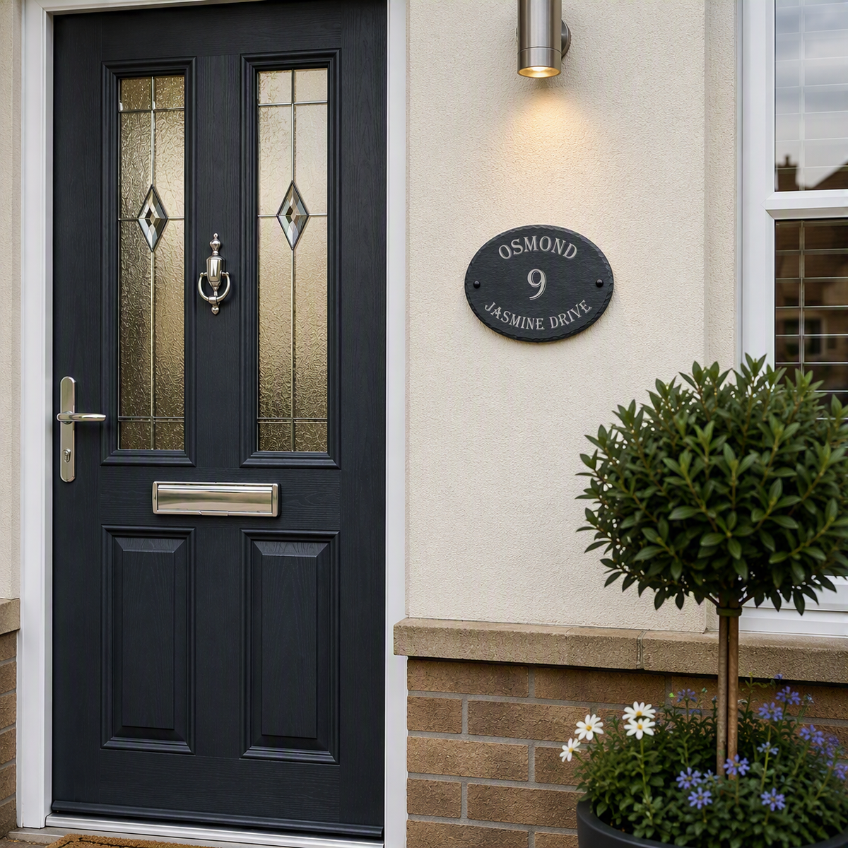 Personalised Natural Slate House Sign
