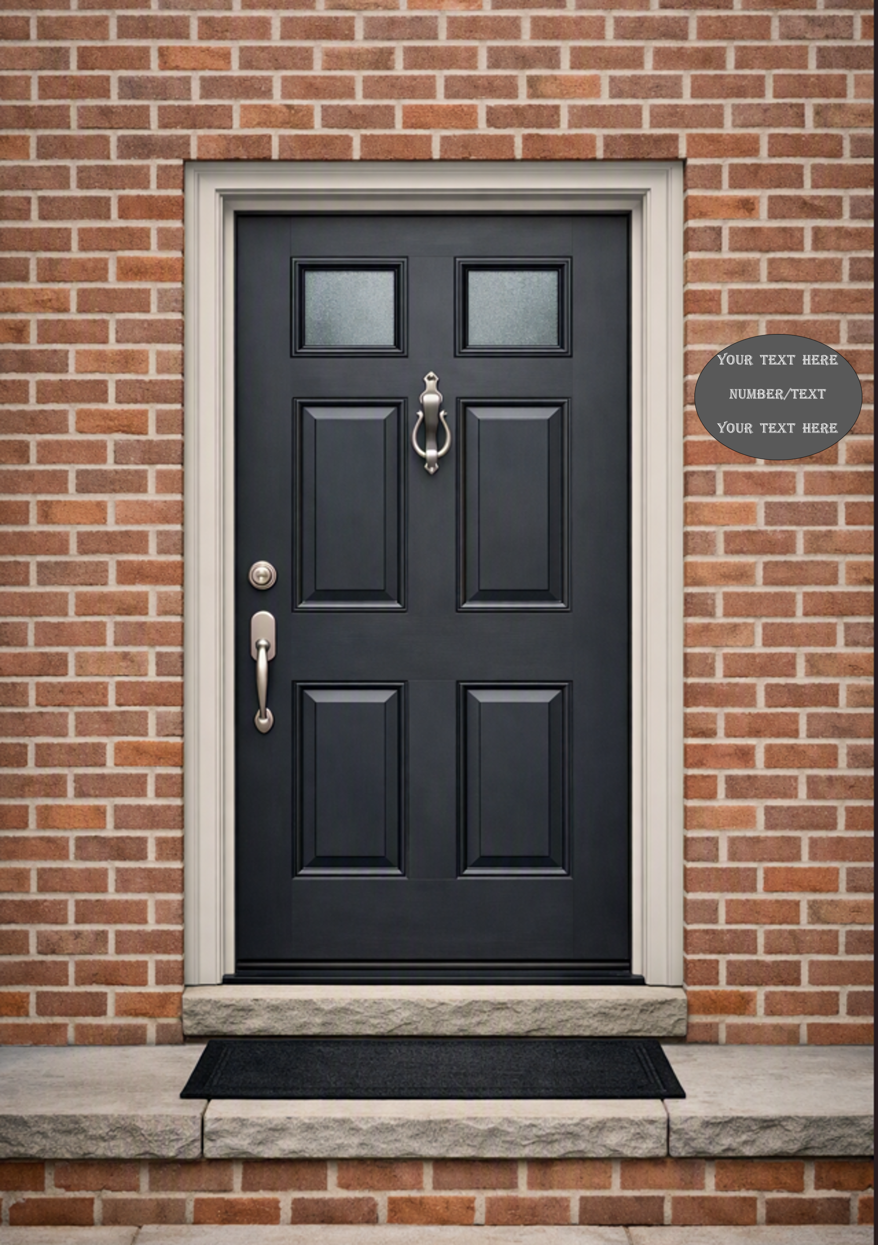 Personally engraved Natural Slate House Name/Number plate.