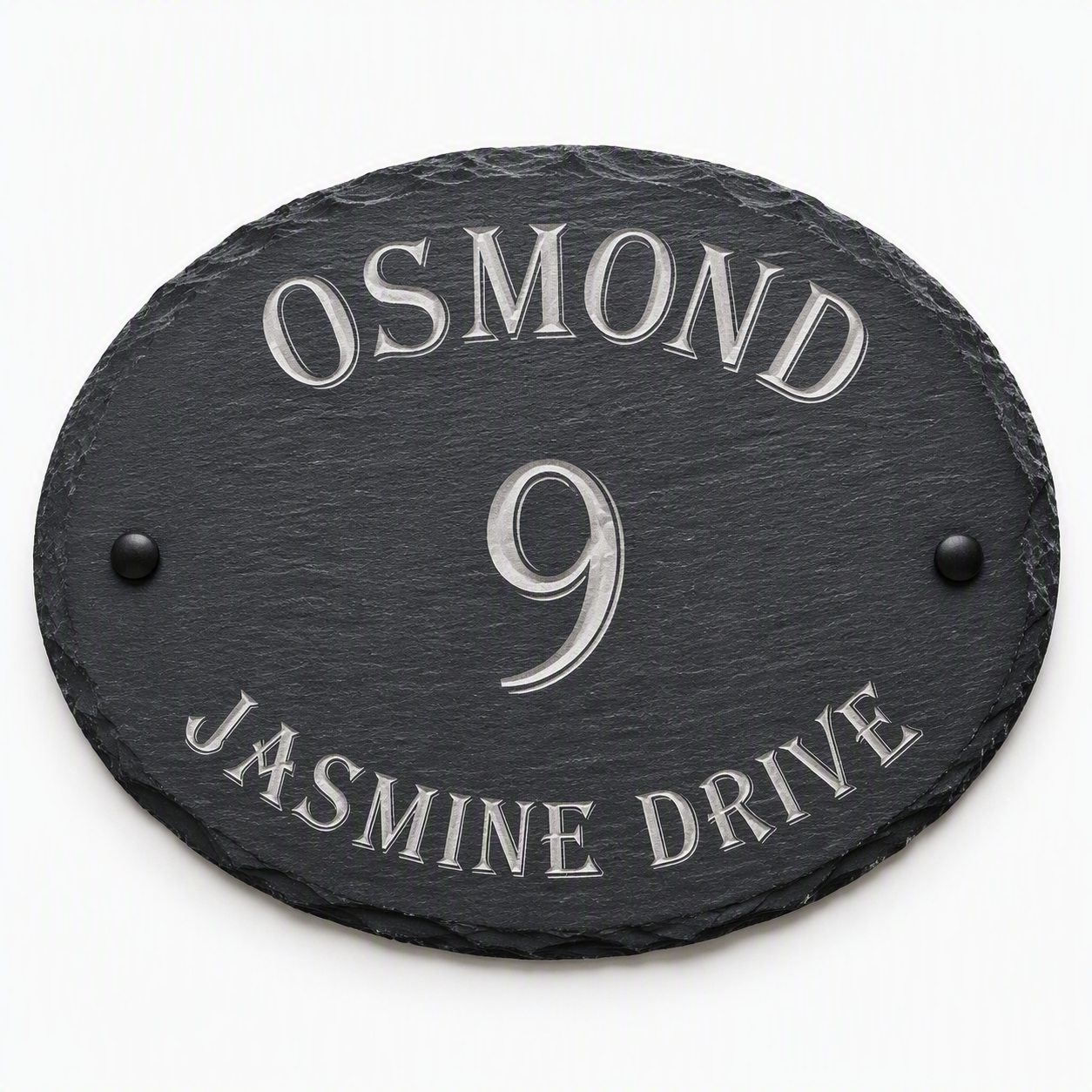 Personalised Natural Slate House Sign
