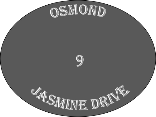 Personally engraved Natural Slate House Name/Number plate.